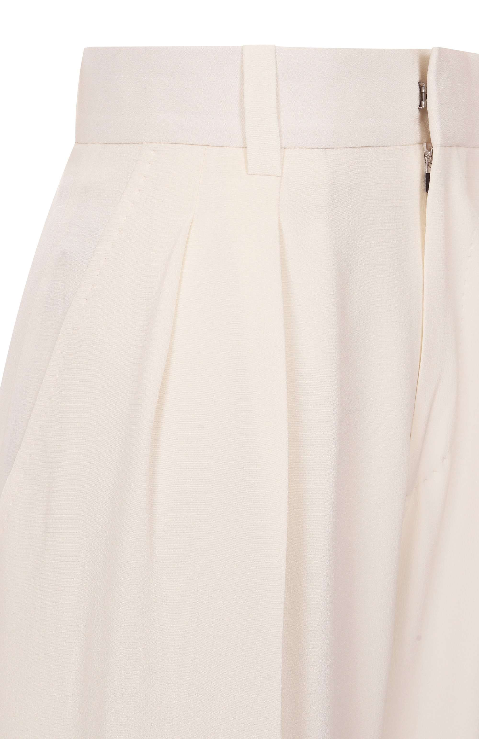 Шелковые брюки PETAR PETROV кремового цвета по цене 172000 руб., арт. S25P7A, фото 6 Шелковые брюки PETAR PETROV, арт. S25P7A, фото 6