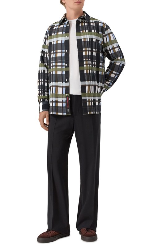 Шерстяные брюки MSGM 3940MP11/257605 Чёрный  3940MP11/257605 Фото 2