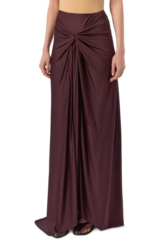 Юбка из вискозы Dries Van Noten 252-011159-2617 Бордовый  252-011159-2617 Фото 3