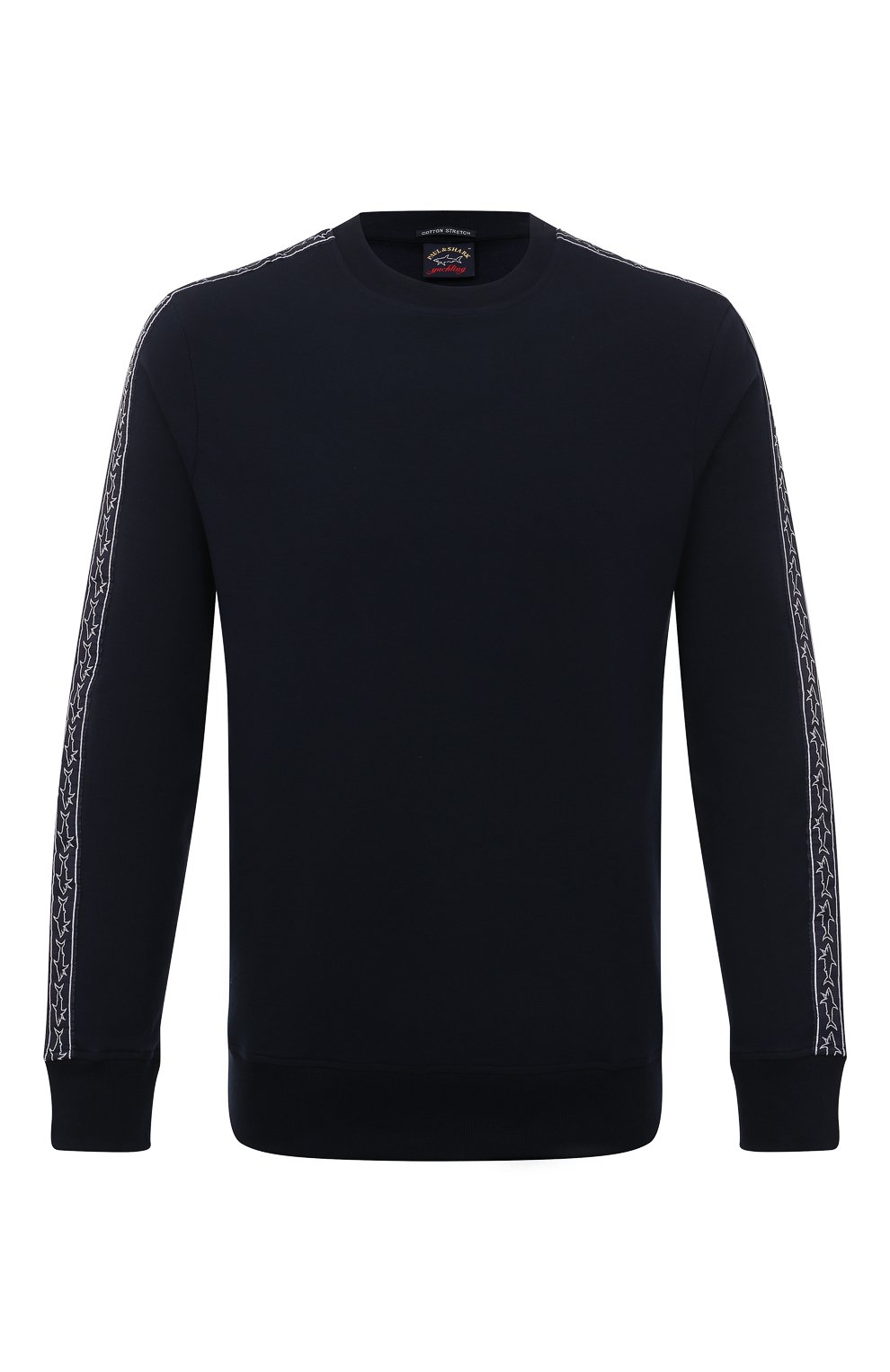 Хлопковый свитшот PAUL&SHARK темно-синего цвета по цене 32150 руб., арт. 23411915, фото 1 Хлопковый свитшот PAUL&SHARK, арт. 23411915, фото 1