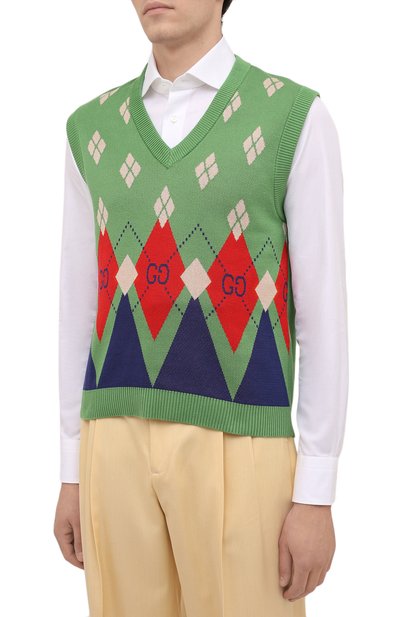 Хлопковый жилет GUCCI, арт. 653841/XKBUQ, фото 3