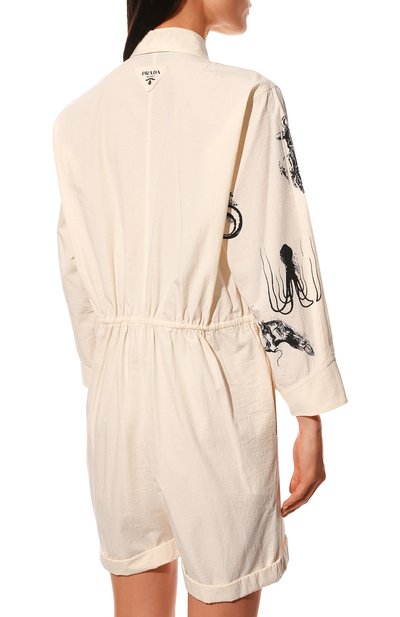 Хлопковый комбинезон PRADA, арт. P215GT-10M6-F0304-221, фото 4