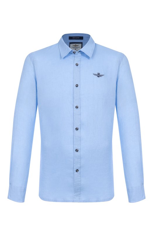 Льняная рубашка Aeronautica Militare CA1239CT3089 Голубой CA1239CT3089