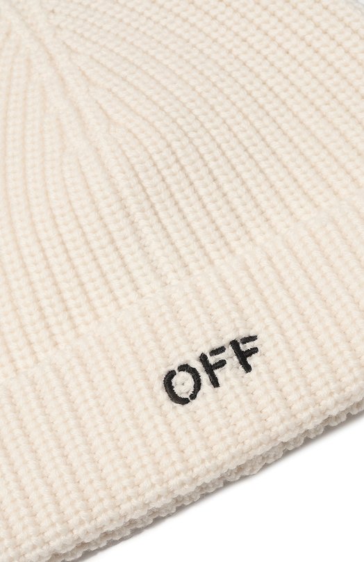 Шерстяная шапка Off-White 0MLC041F23KNI002 Белый  0MLC041F23KNI002 Фото 3