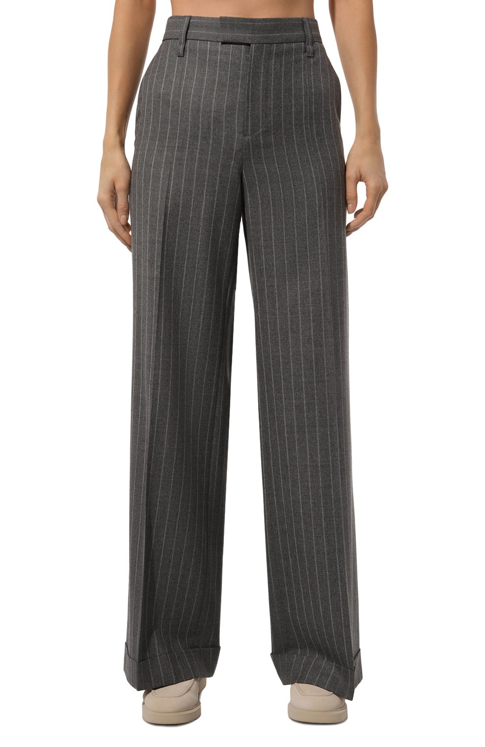 Шерстяные брюки BRUNELLO CUCINELLI, арт. MP577P8492, фото 3