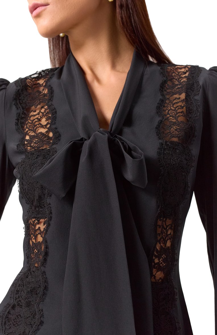 Блузка из шелка и хлопка DOLCE & GABBANA, арт. F5R31T/FUABS, фото 1