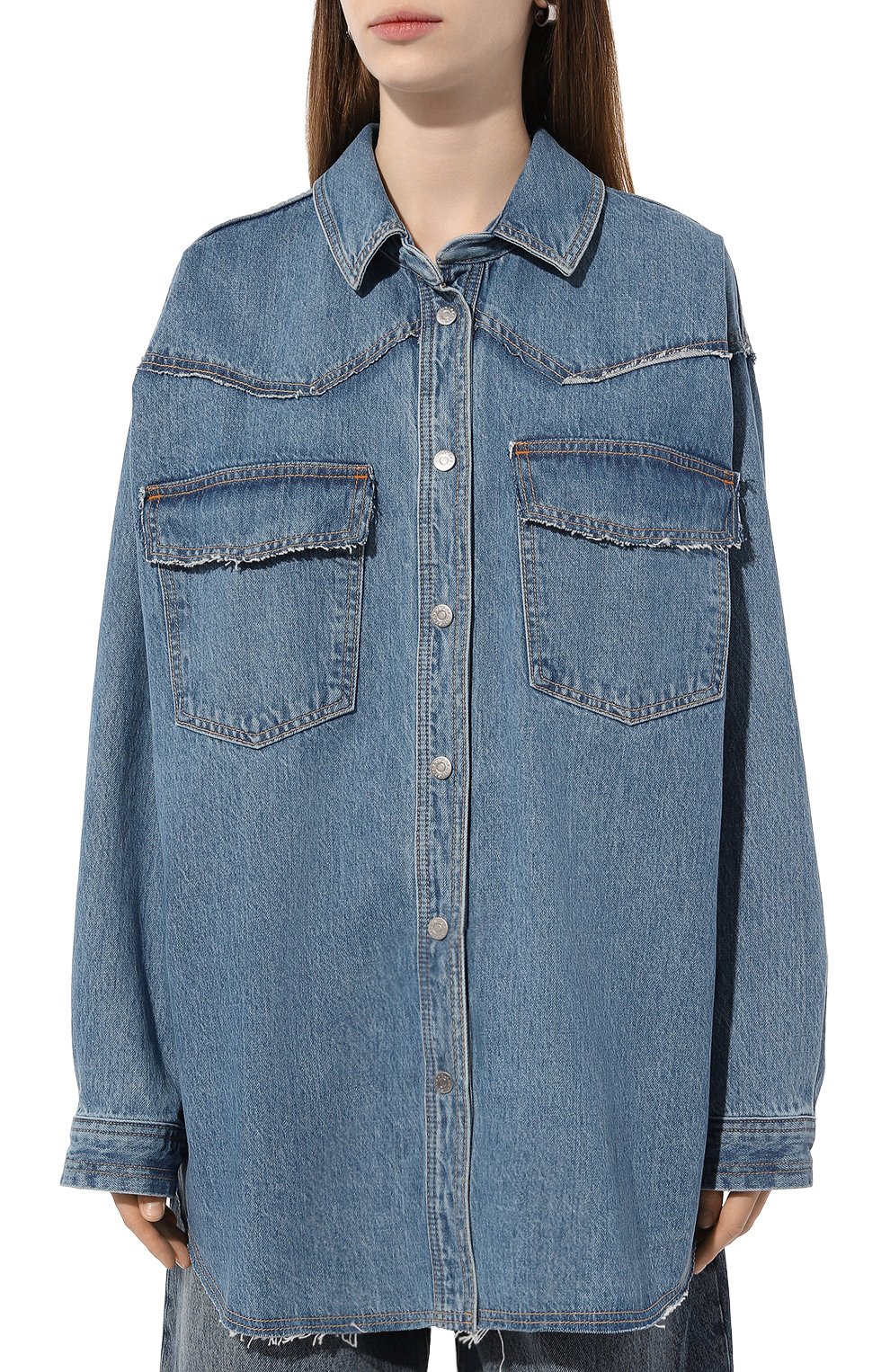 Джинсовая рубашка SLVRLAKE, арт. 0VWR4070WNDH/WESTERN 0VERSHIRT RAW, фото 3