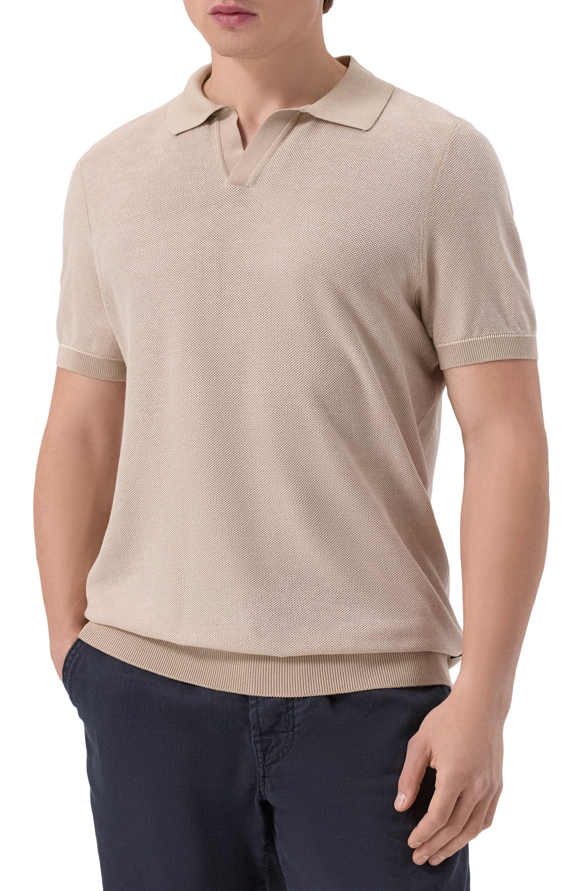 Поло из хлопка и лиоцелла BOSS, арт. 50537654, фото 3