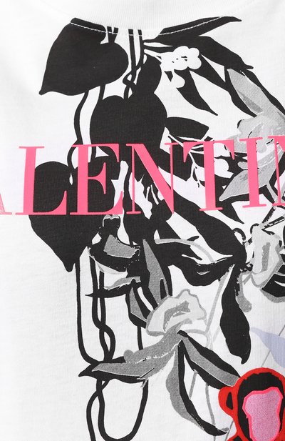 Хлопковая футболка VALENTINO, арт. TB0MG06T5H8, фото 5