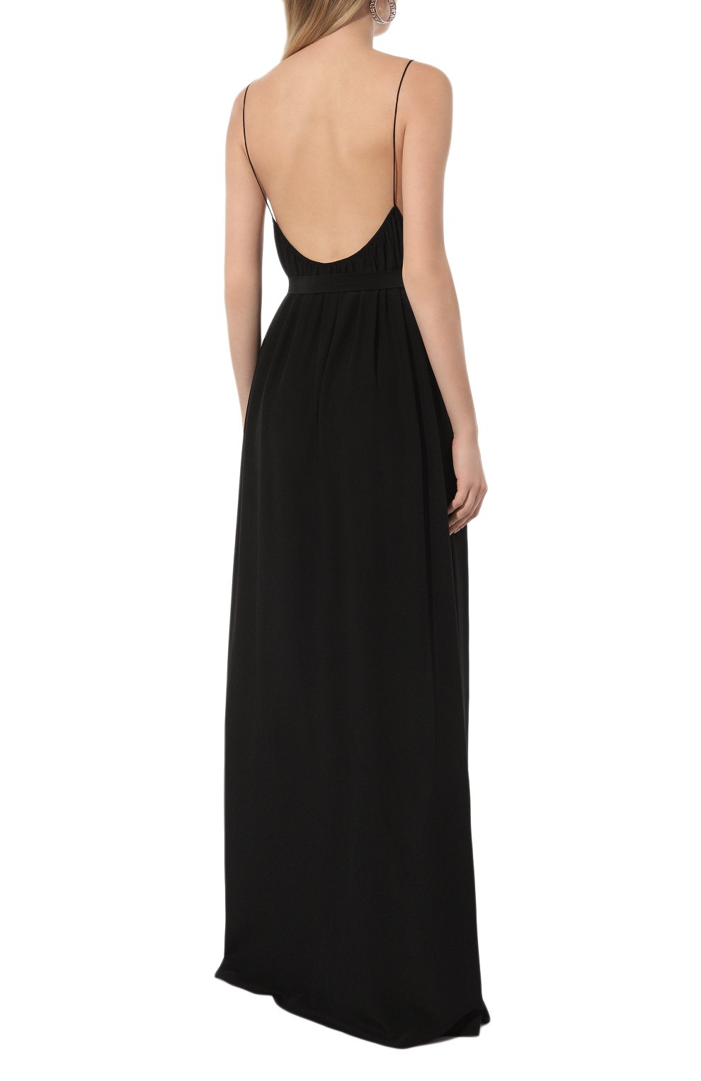 Шелковое платье SASHAVERSE черного цвета по цене 135000 руб., арт. D171/Silk/1101.900/SS24, фото 4 Шелковое платье SASHAVERSE, арт. D171/Silk/1101.900/SS24, фото 4