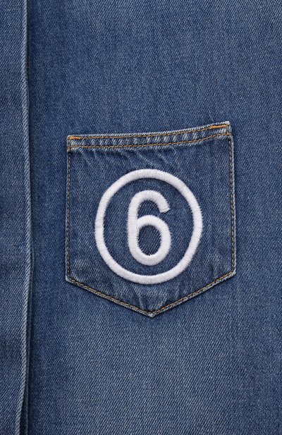 Хлопковое платье-рубашка MM6, арт. M60055-MM017, фото 3