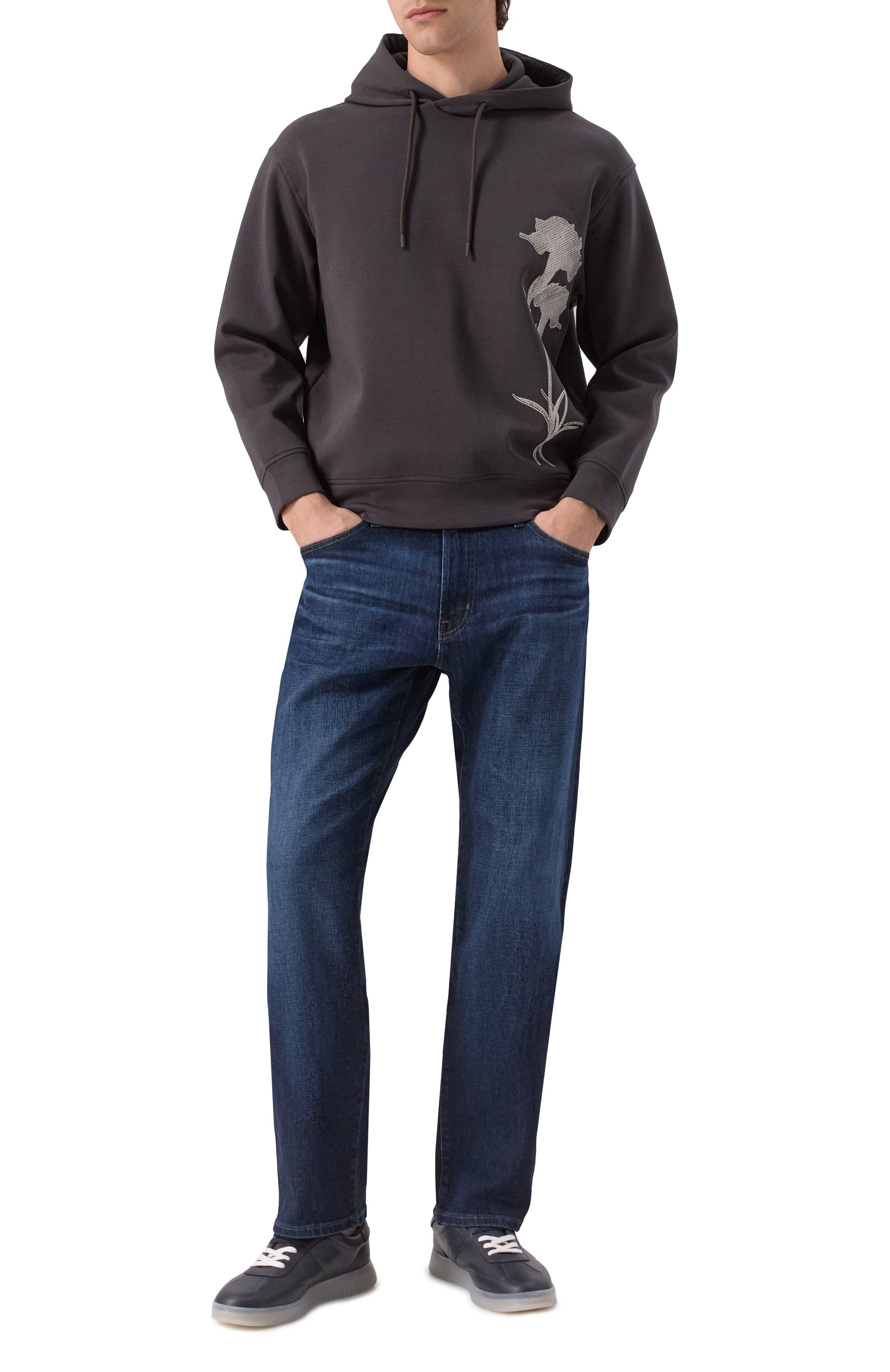 Кожаные кеды EMPORIO ARMANI, арт. X4X694/XF846, фото 2