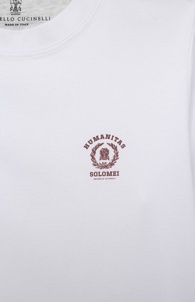 Хлопковая футболка BRUNELLO CUCINELLI, арт. B0T61T104C, фото 3