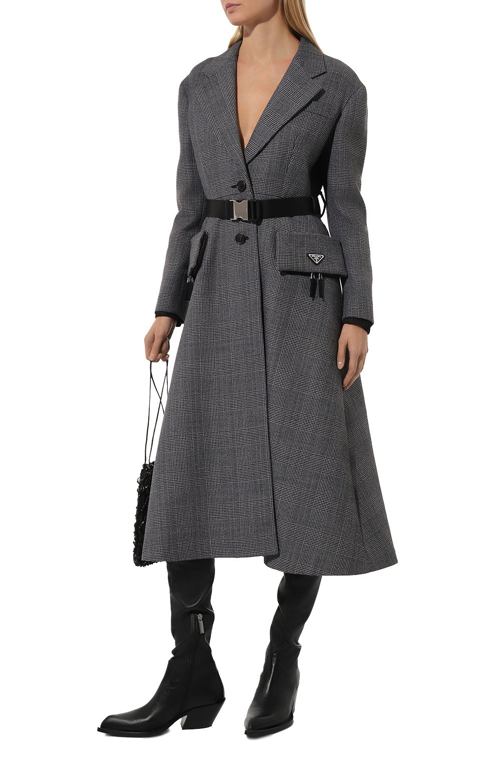 Шерстяное пальто PRADA, арт. P672OH-1ZTI-F0002-212, фото 2