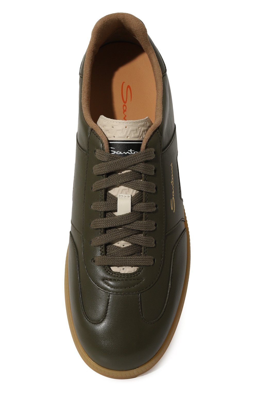 Кожаные кеды dbs oly SANTONI, арт. MBPG22023FARKDWT, фото 6
