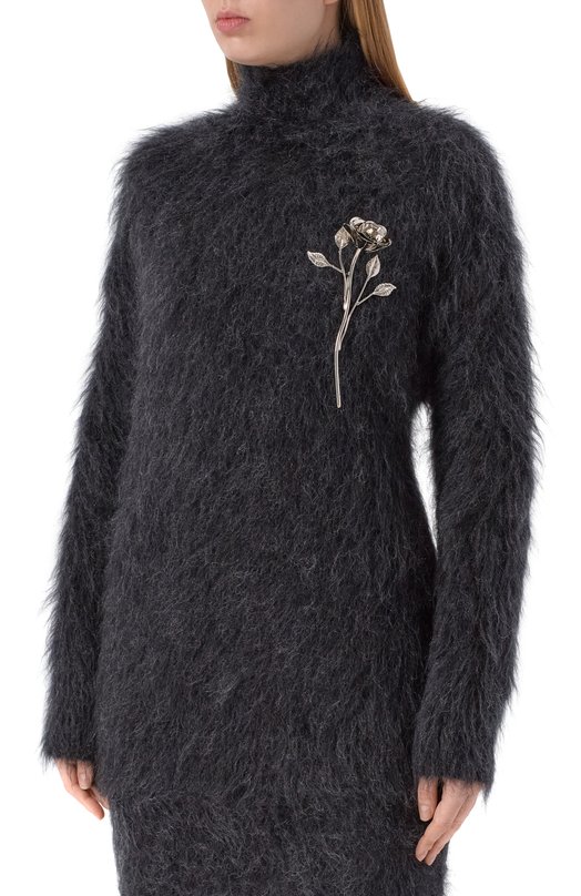 Шерстяной свитер Giuseppe di Morabito 05FW2KNT372X 05444 Серый  05FW2KNT372X 05444 Фото 3