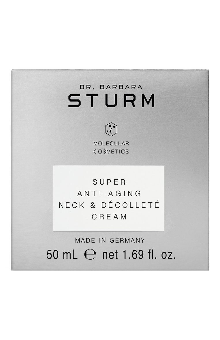 Антивозрастной крем для кожи шеи и декольте (50ml) DR. BARBARA STURM бесцветного цвета, арт. 4260521261854 | Фото 2 (Региональные ограничения белый список (Axapta Mercury): Не проставлено; Нос: Не проставлено; Назначение: Для шеи и зоны декольте; Косметика кросс-кт: Антивозрастной уход; Тип продукта: Кремы)