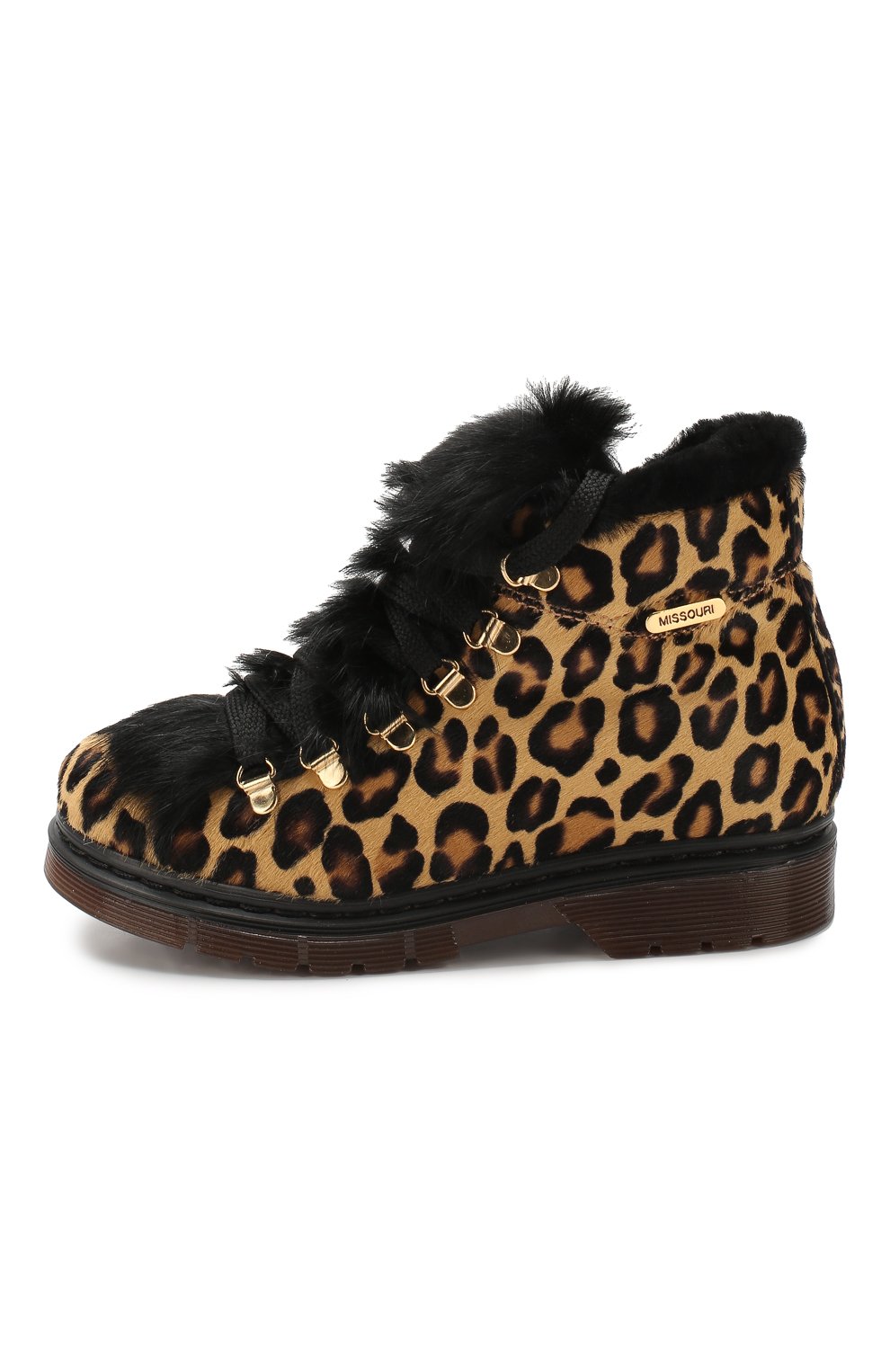 Кожаные ботинки с меховой отделкой MISSOURI, арт. 4754A/27-30, фото 2