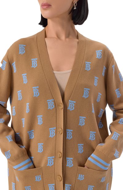 Кардиган из шерсти и шелка BURBERRY, арт. 8065919 A1420, фото 5