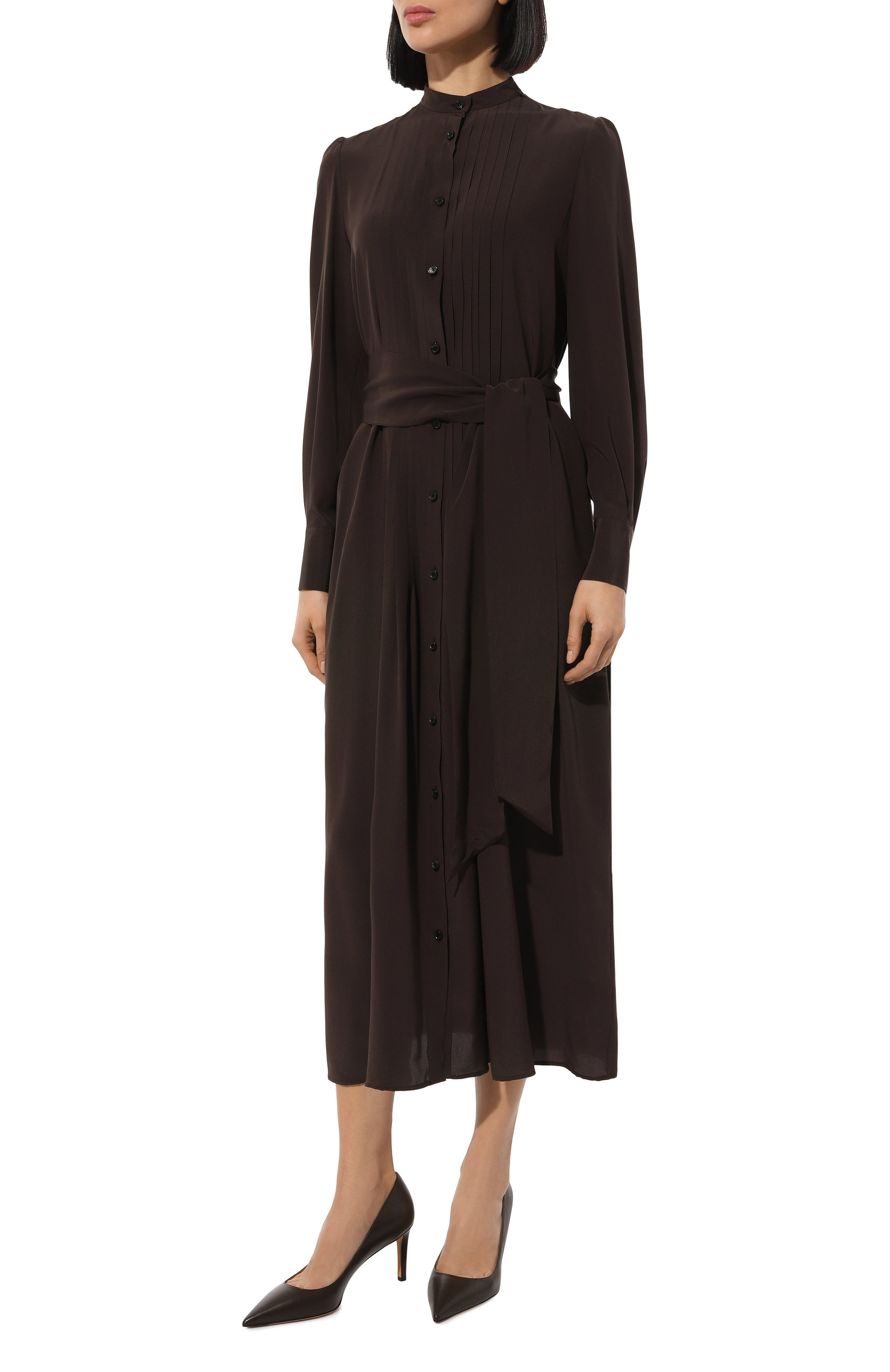 Шелковое платье KITON, арт. D58329K0597A01, фото 3