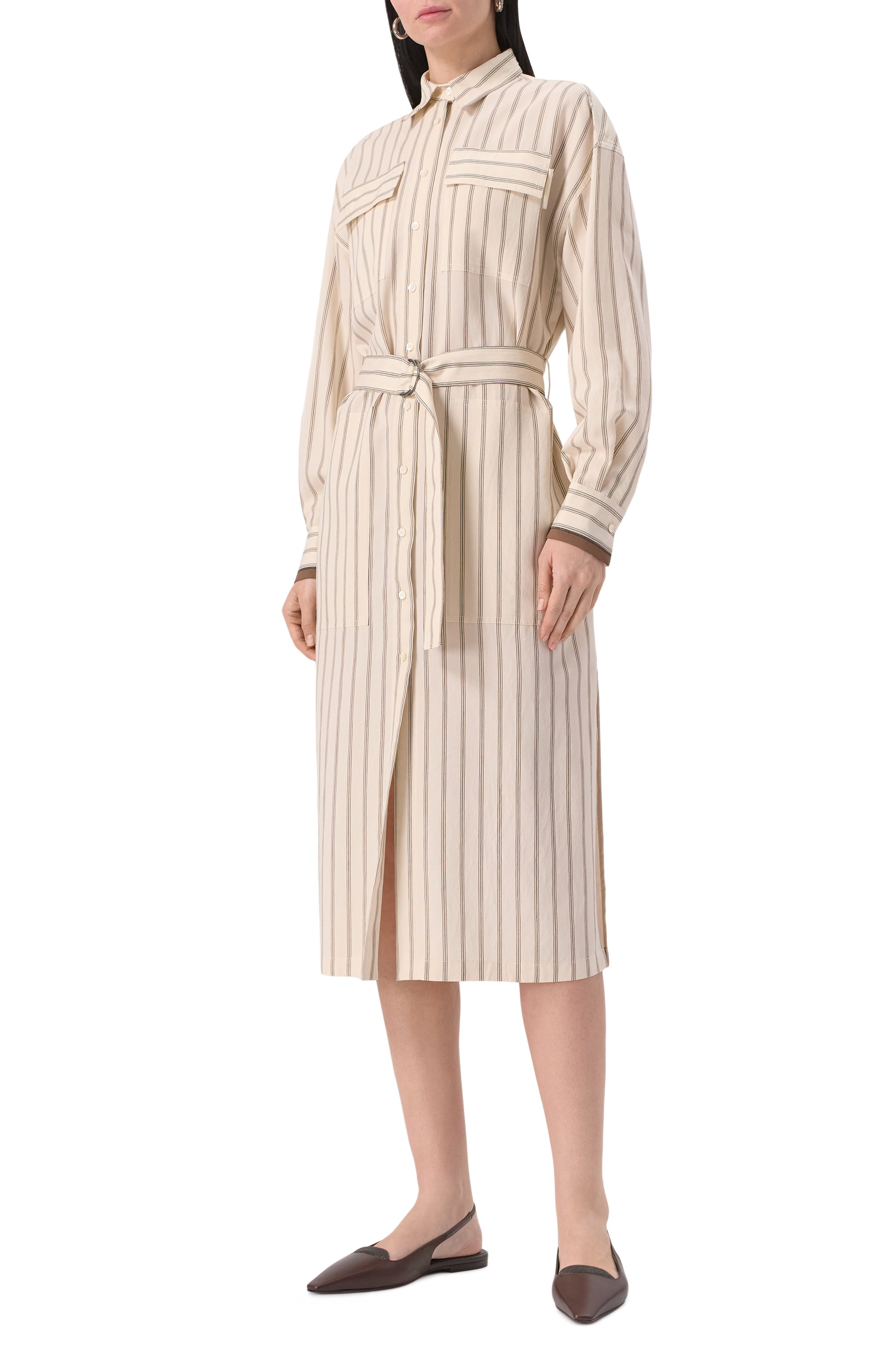 Платье из вискозы BRUNELLO CUCINELLI, арт. MH769AHD61, фото 3