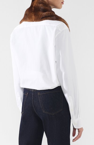 Шарф из меха норки с бахромой FENDI, арт. FNG470 A5NF, фото 4