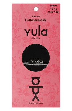 Детские колготки cashmere silk 250 den YULA черного цвета, арт. YU-207 | Фото 1 (Региональные ограничения белый список (Axapta Mercury): RU; Нос: Не проставлено; Материал: Текстиль, Хлопок)