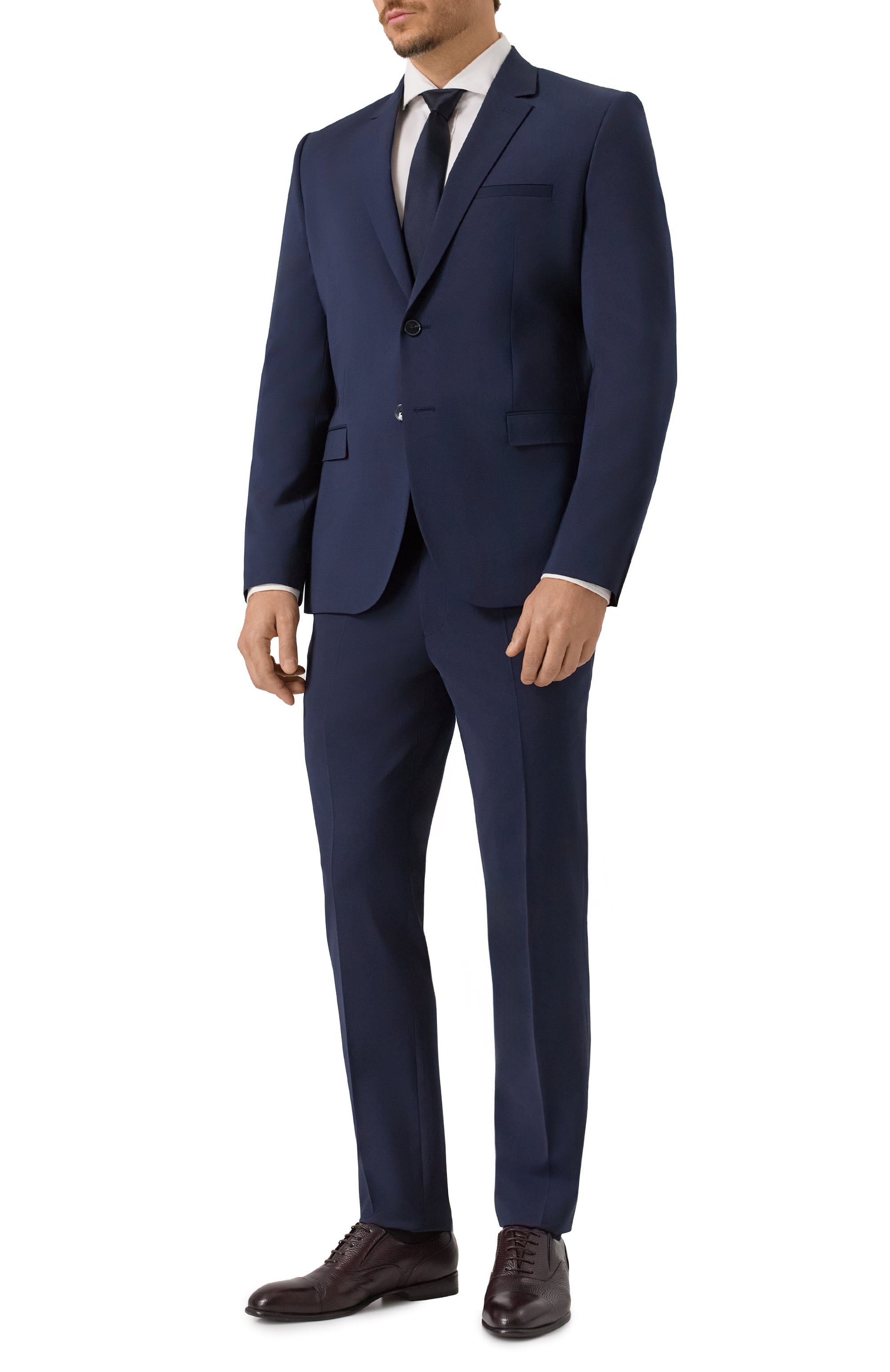 Костюм HUGO темно-синего цвета по цене 54950 руб., арт. 50540141, фото 1 Костюм HUGO, арт. 50540141, фото 1