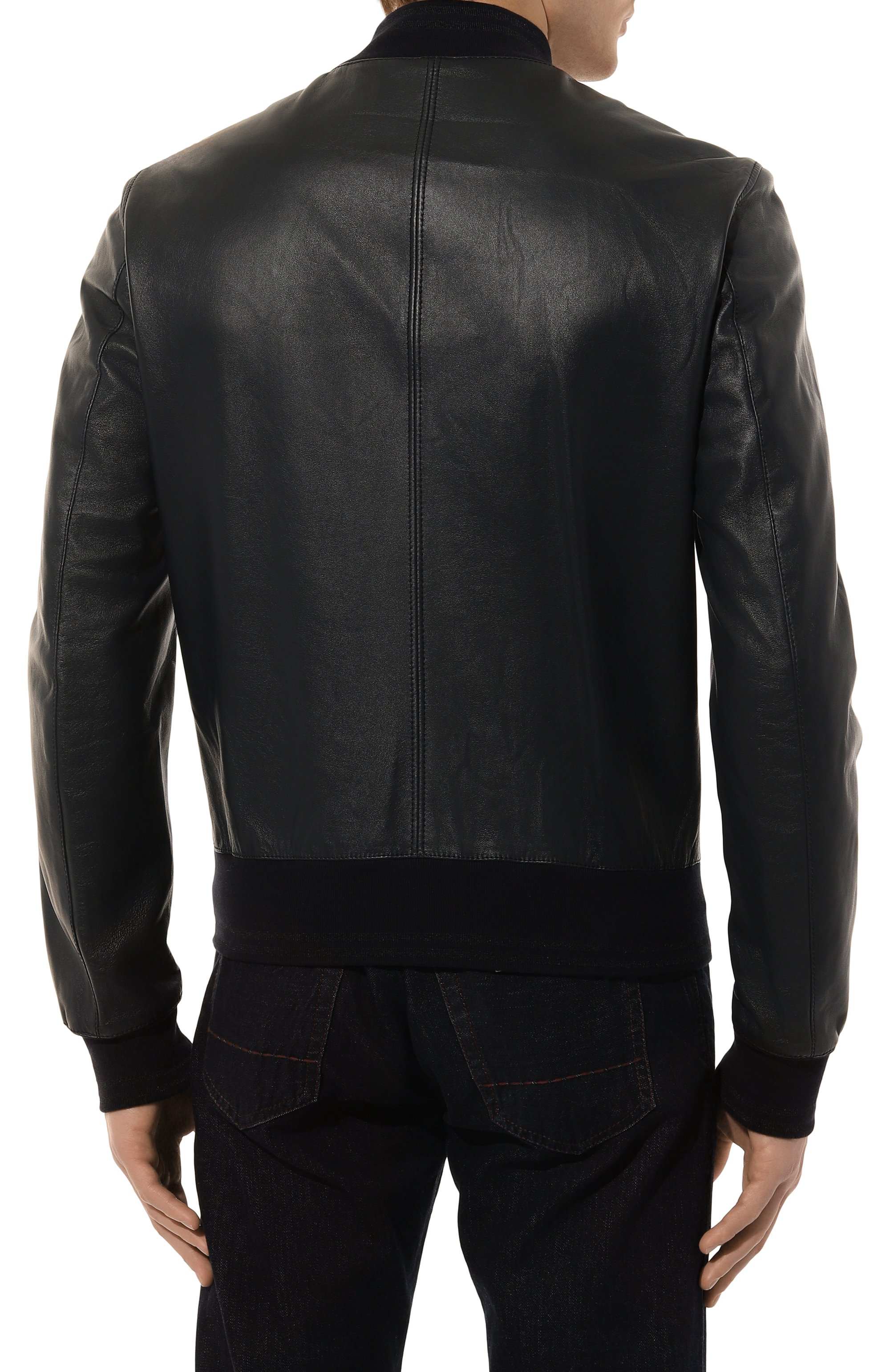 Кожаный бомбер DOLCE & GABBANA, арт. G9PB9L/FUL89, фото 4