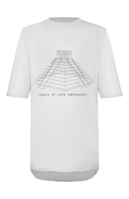 Хлопковая футболка Rick Owens RR01F2208/BHEP16 Белый RR01F2208/BHEP16