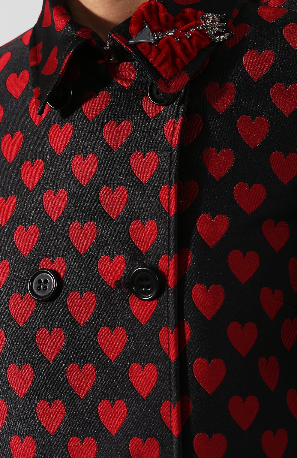 Пальто с принтом REDVALENTINO, арт. SR3CAA52/49Q, фото 5