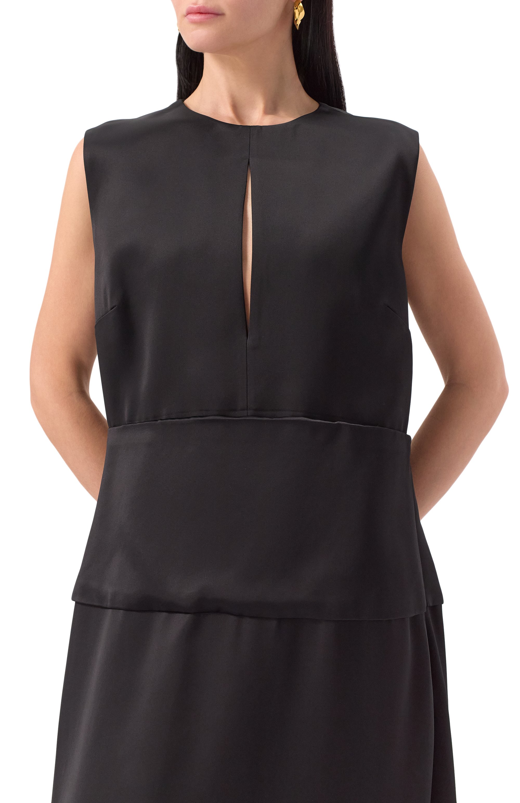 Атласное платье JIL SANDER, арт. J01CT0230-J65289, фото 5