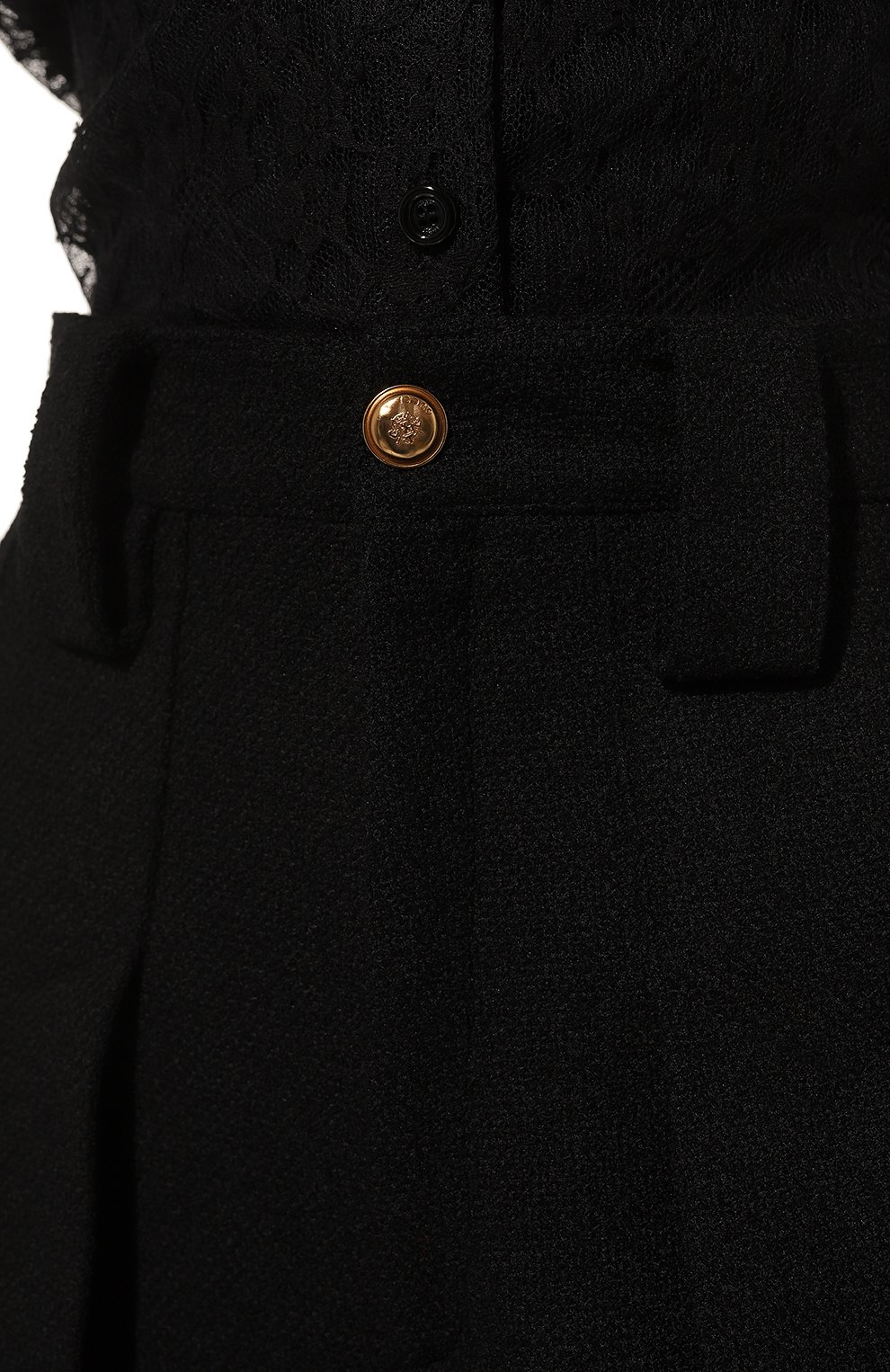 Шерстяные кюлоты GUCCI черного цвета по цене 230400 руб., арт. 664412 ZAAK4, фото 5 Шерстяные кюлоты GUCCI, арт. 664412 ZAAK4, фото 5