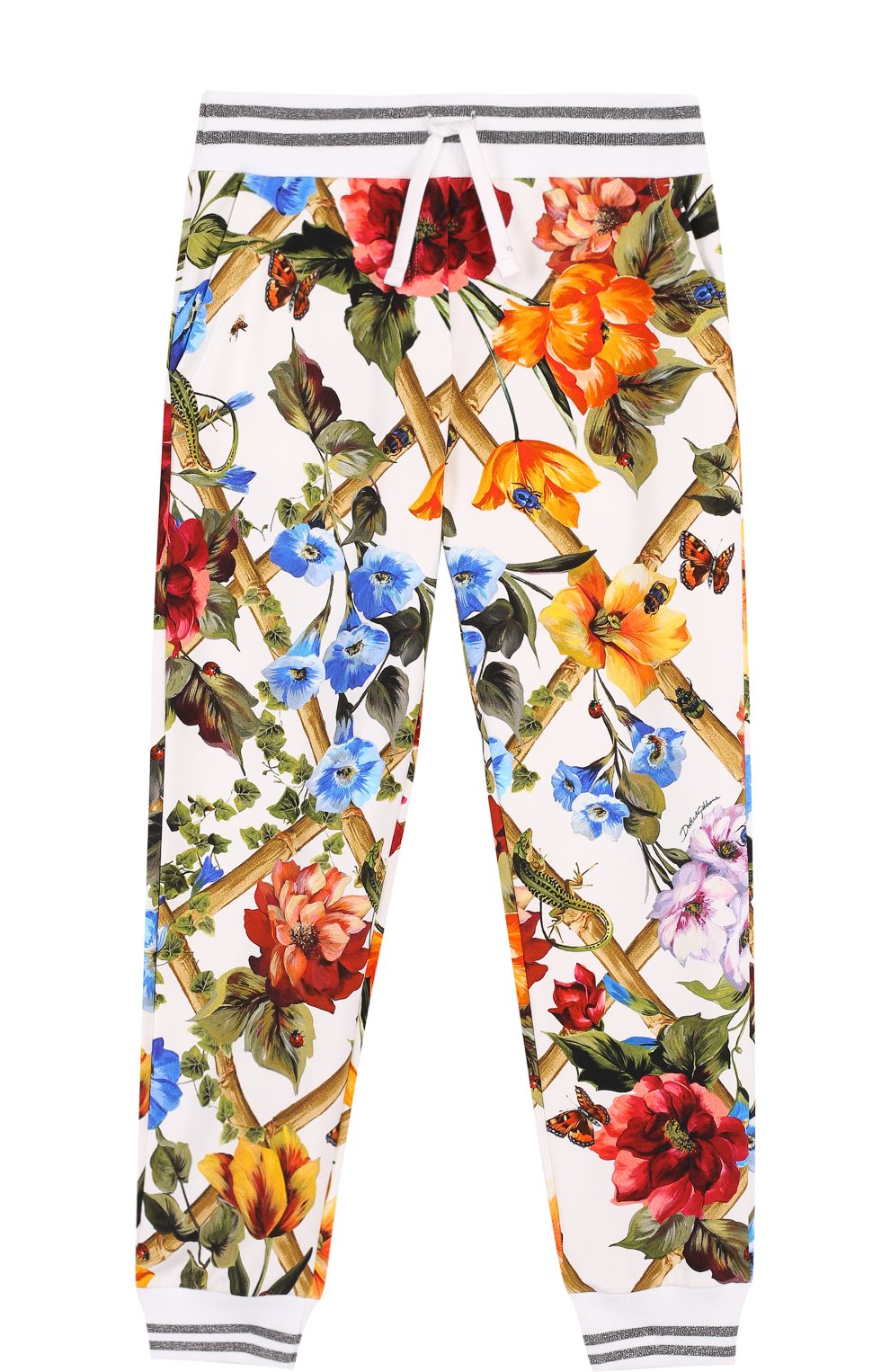 Хлопковые джоггеры с принтом DOLCE & GABBANA, арт. L5JP3L/G7NKS/8-14, фото 1