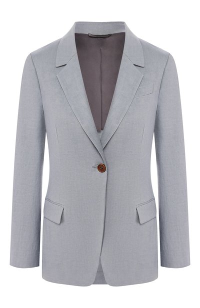 Женский жакет из смеси льна и хлопка BRUNELLO CUCINELLI, арт. MF5918985