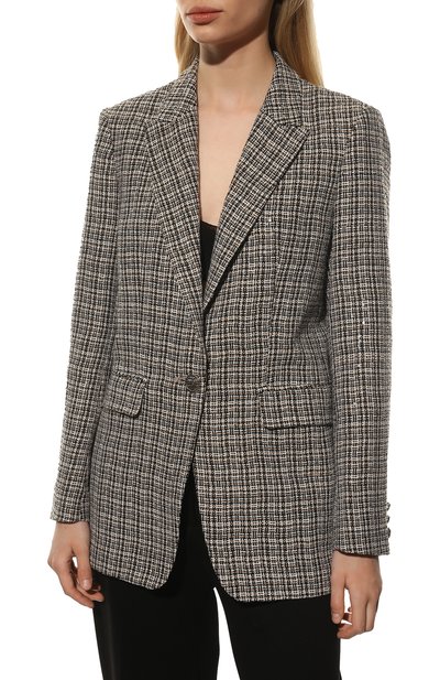 Жакет из вискозы SEVEN LAB темно-бежевого цвета по цене 27300 руб., арт. J beige/black brill, фото 3 Жакет из вискозы SEVEN LAB, арт. J beige/black brill, фото 3