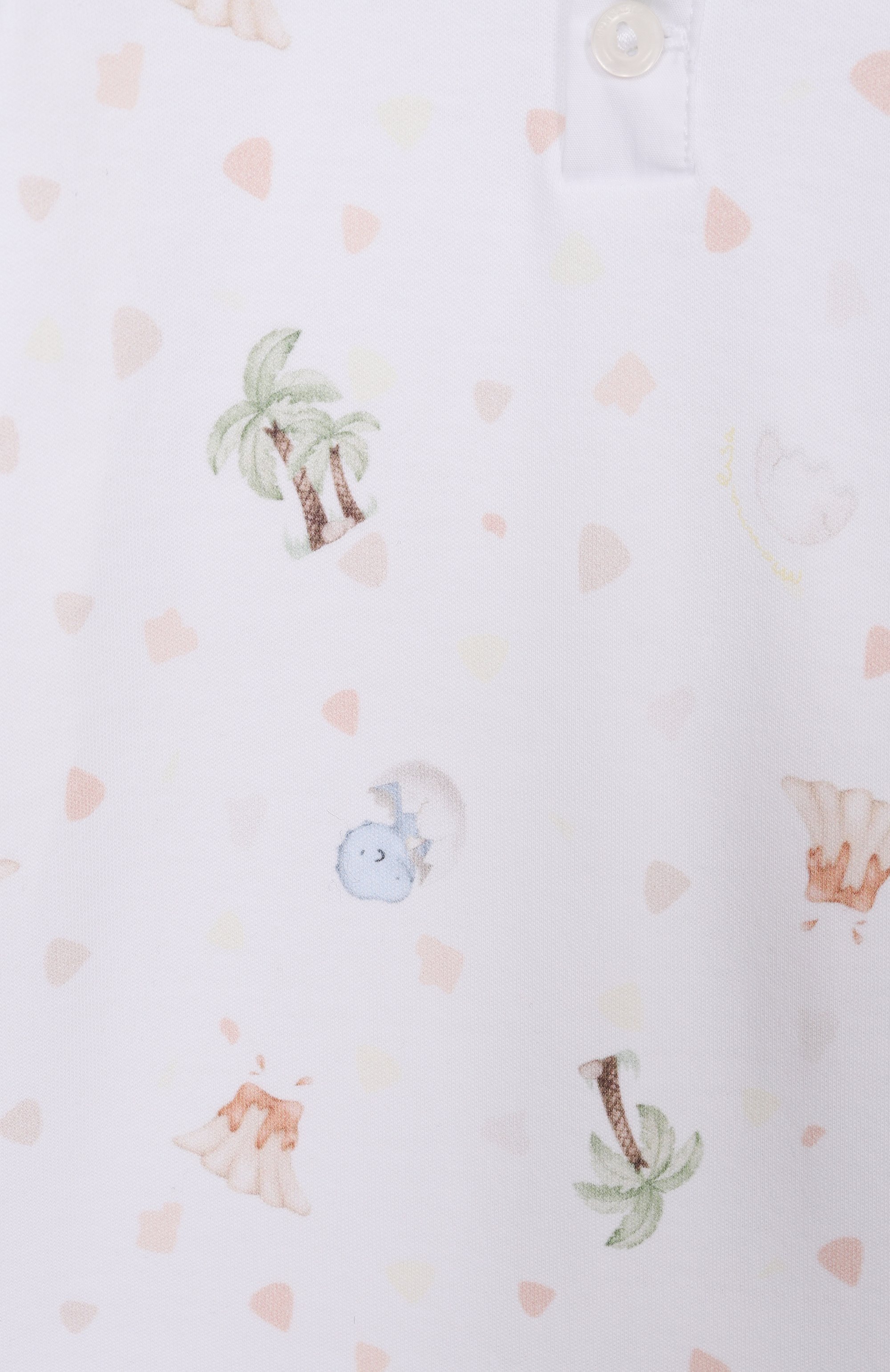 Хлопковый песочник MONNALISA молочного цвета по цене 12000 руб., арт. 22G200, фото 3 Хлопковый песочник MONNALISA, арт. 22G200, фото 3