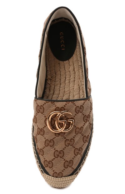 Текстильные эспадрильи GUCCI бежевого цвета по цене 74880 руб., арт. 621239/KQWM0, фото 5 Текстильные эспадрильи GUCCI, арт. 621239/KQWM0, фото 5