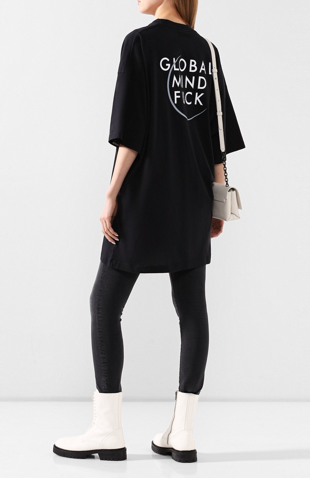 Хлопковая футболка VETEMENTS, арт. SS20TR299 1618/W/BLACK, фото 2