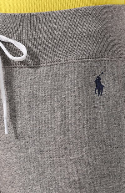 Хлопковые джоггеры POLO RALPH LAUREN серого цвета по цене 16500 руб., арт. 211794397, фото 5 Хлопковые джоггеры POLO RALPH LAUREN, арт. 211794397, фото 5