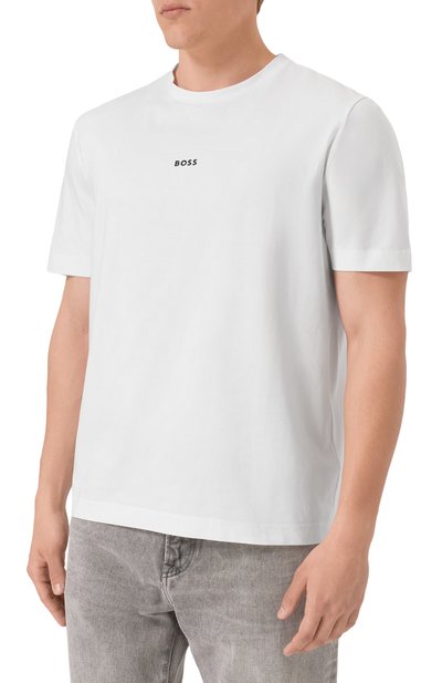 Хлопковая футболка BOSS ORANGE, арт. 50473278, фото 3