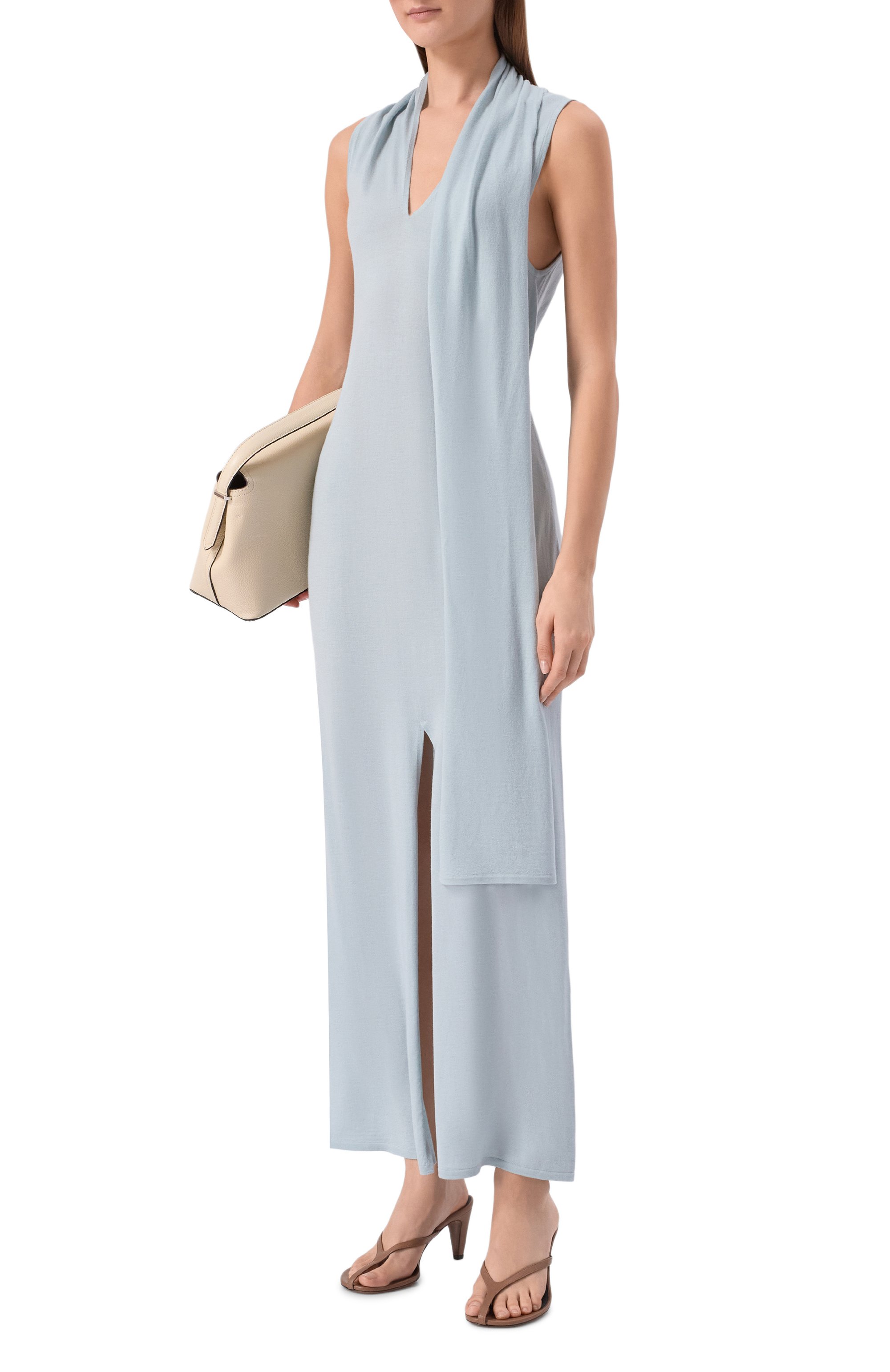 Платье из шерсти и шелка 12 STOREEZ голубого цвета по цене 24000 руб., арт. 135834, фото 2 Платье из шерсти и шелка 12 STOREEZ, арт. 135834, фото 2