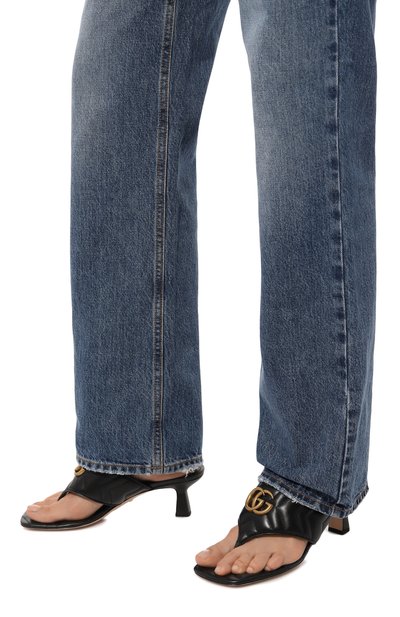 Кожаные мюли double g GUCCI, арт. 776995/BK060, фото 3