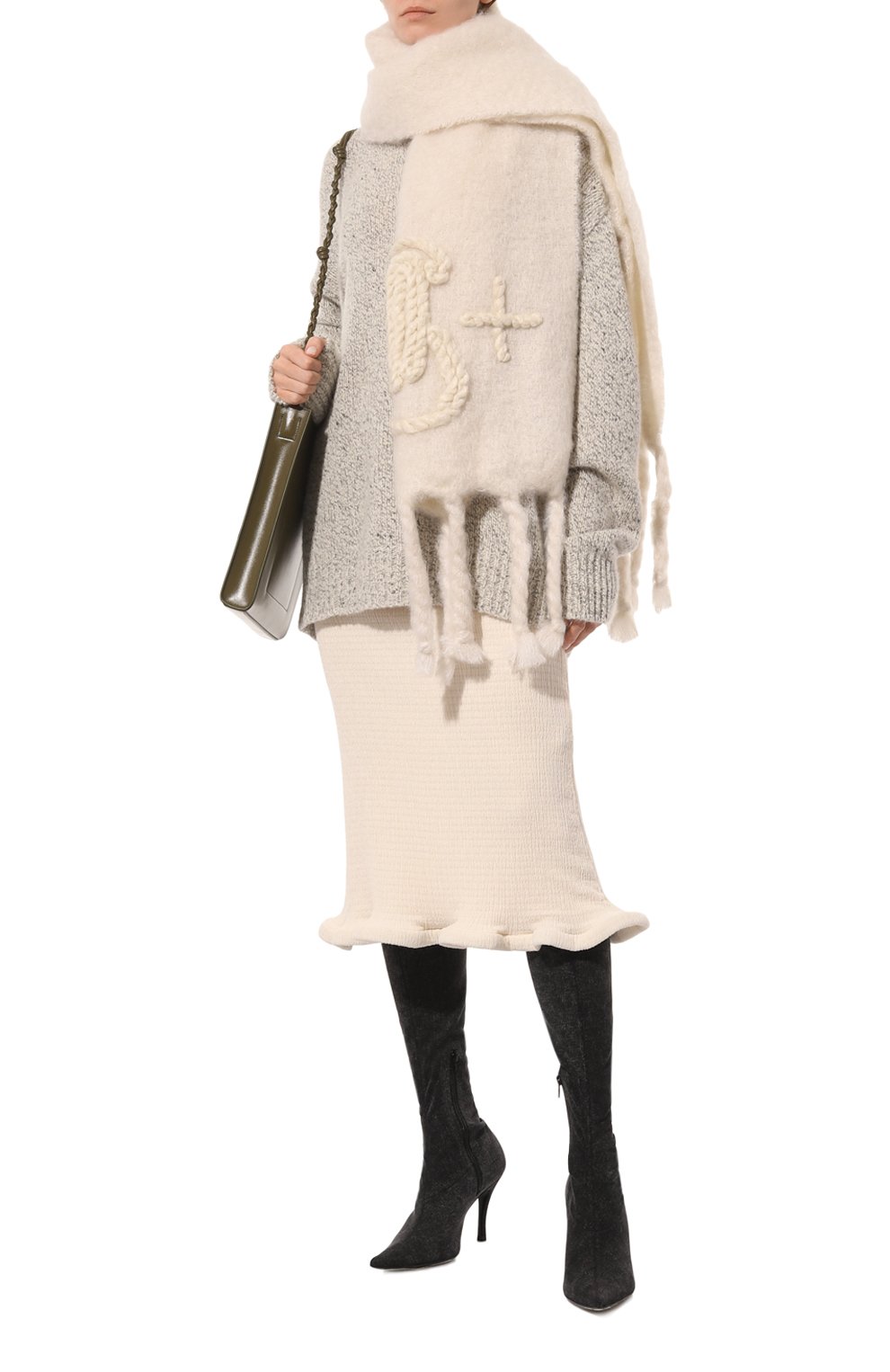 Шерстяной шарф JIL SANDER, арт. J40TE0111/J40041, фото 3