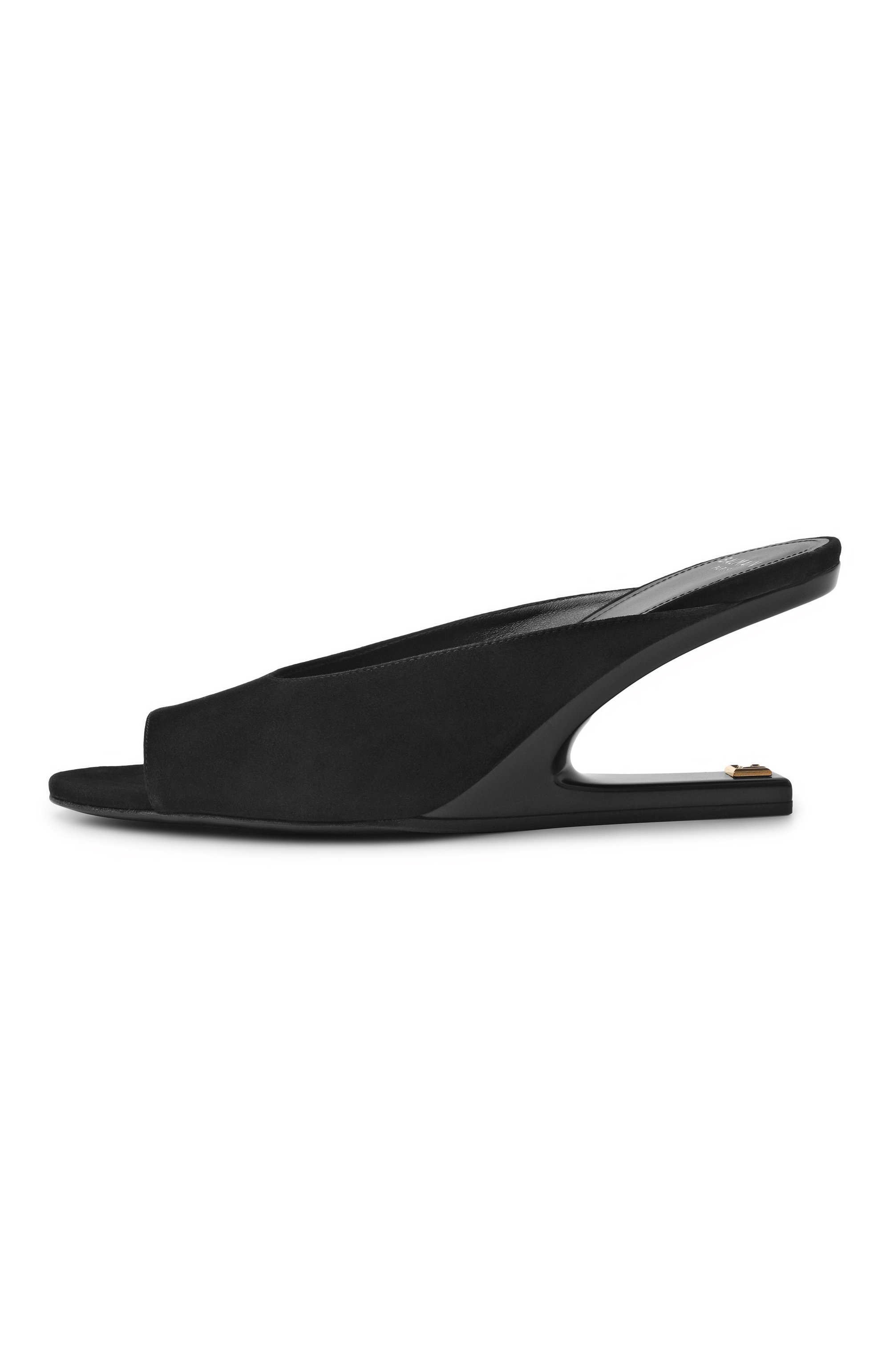 Замшевые мюли no wedge 75 BALMAIN, арт. GN0UR243/LCMK, фото 4