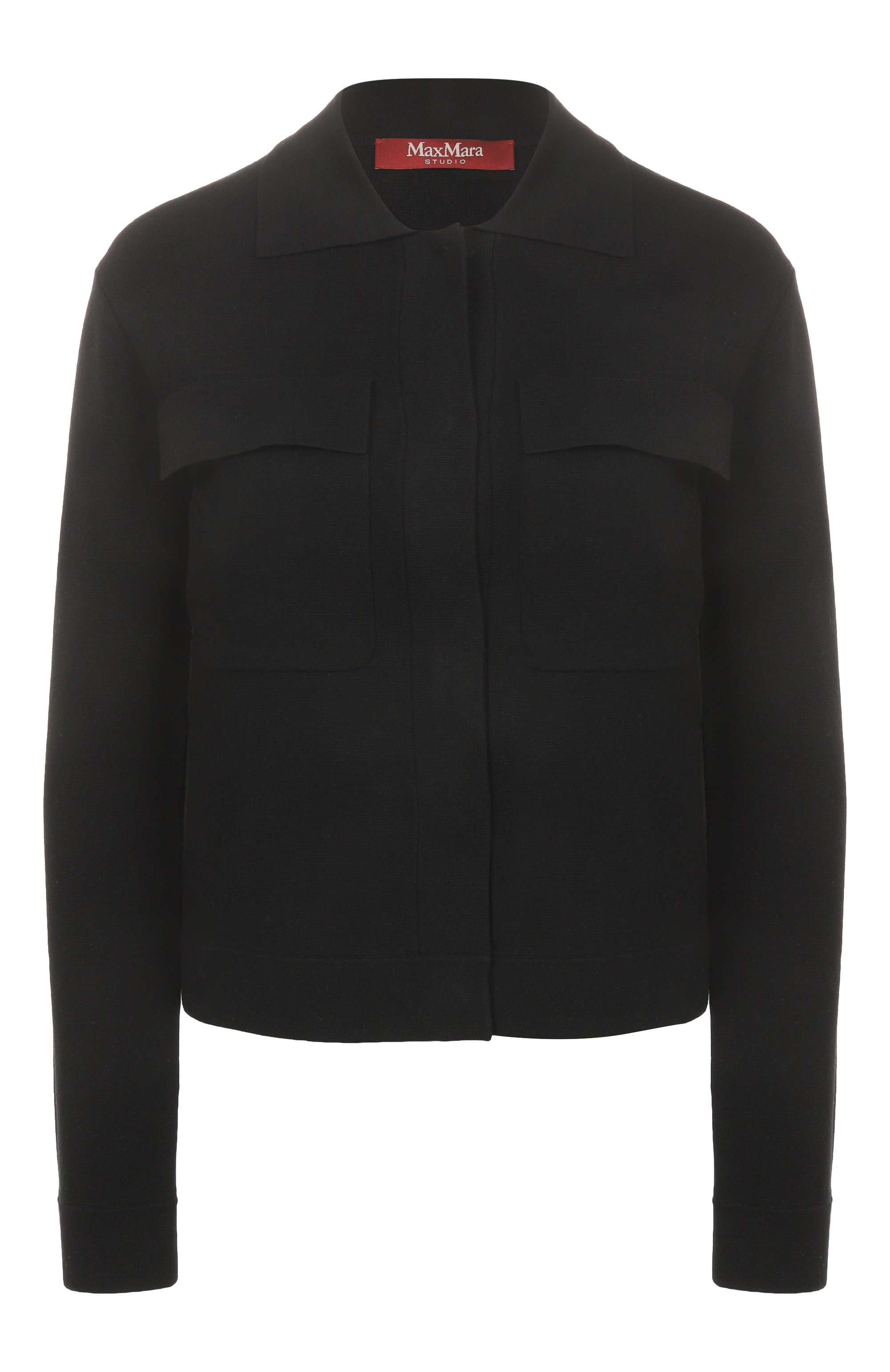 Жакет из вискозы MAX MARA STUDIO черного цвета по цене 59000 руб., арт. MIT0, фото 1 Жакет из вискозы MAX MARA STUDIO, арт. MIT0, фото 1