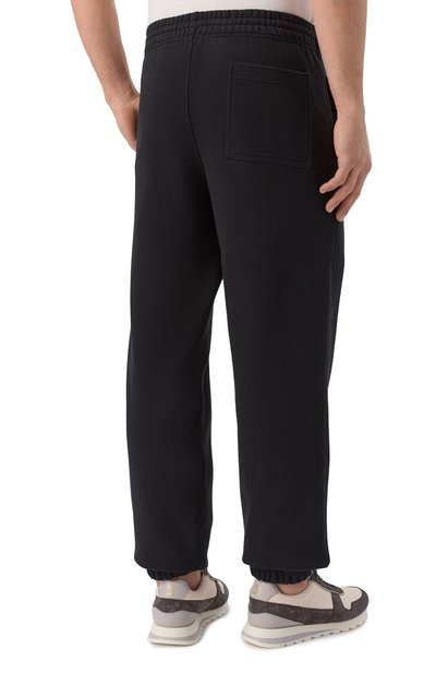 Хлопковые джоггеры BURBERRY черного цвета по цене 99500 руб., арт. 8119057, фото 4 Хлопковые джоггеры BURBERRY, арт. 8119057, фото 4