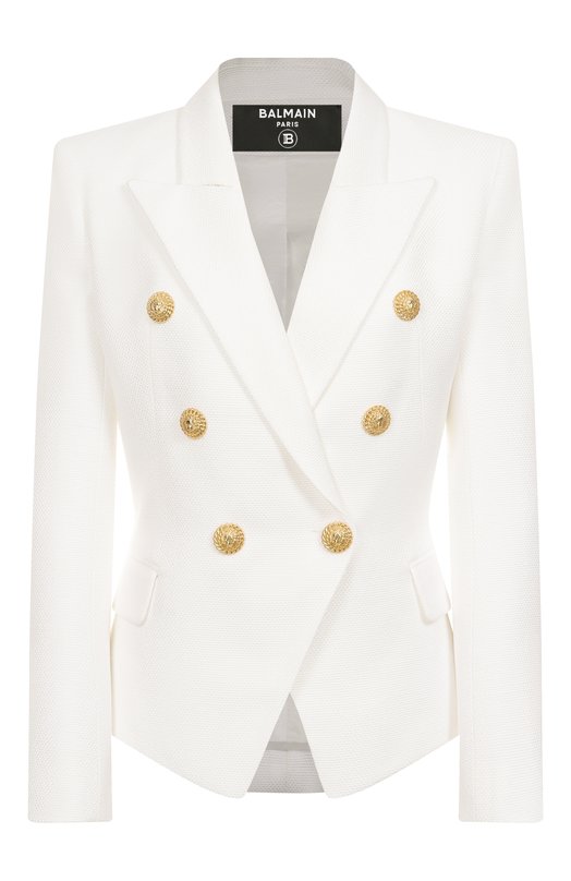Жакет из вискозы Balmain EF1SI505/VF21 Белый EF1SI505/VF21