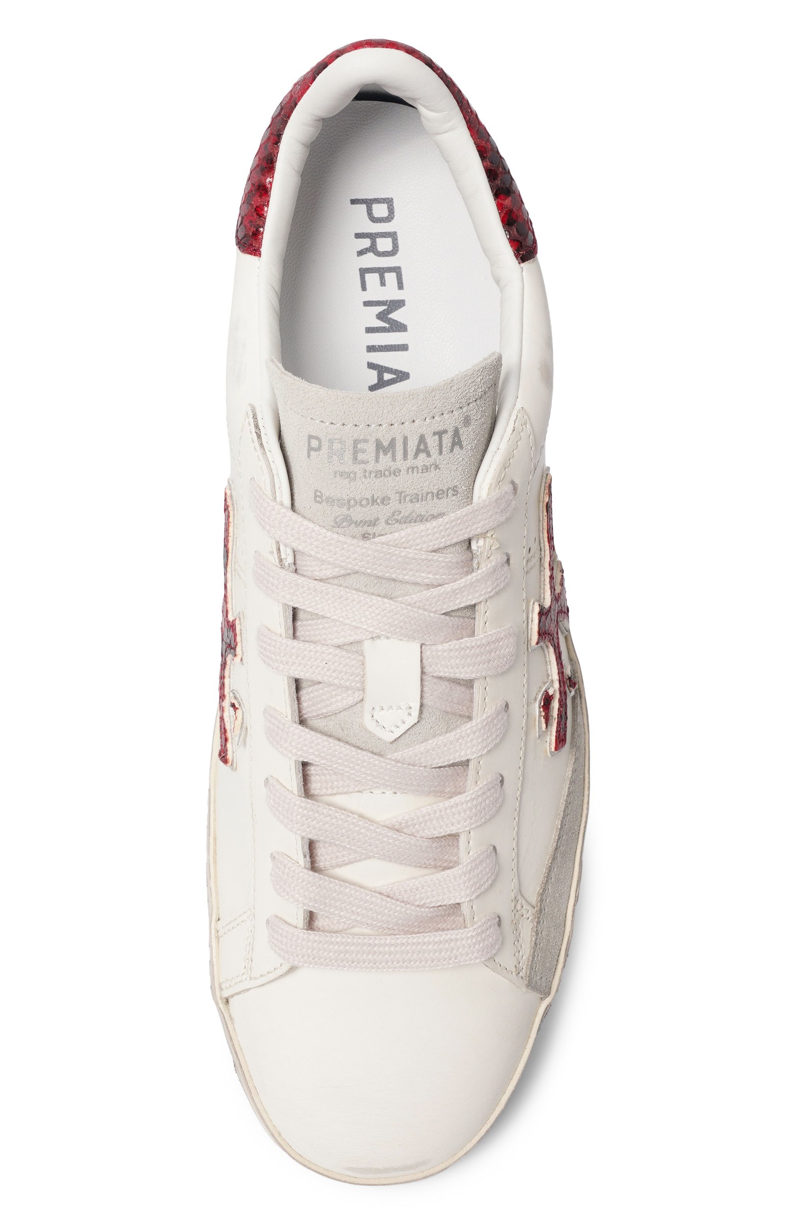 Кожаные кеды steven-d PREMIATA белого цвета по цене 35150 руб., арт. STEVEND/VAR 8481, фото 6 Кожаные кеды steven-d PREMIATA, арт. STEVEND/VAR 8481, фото 6