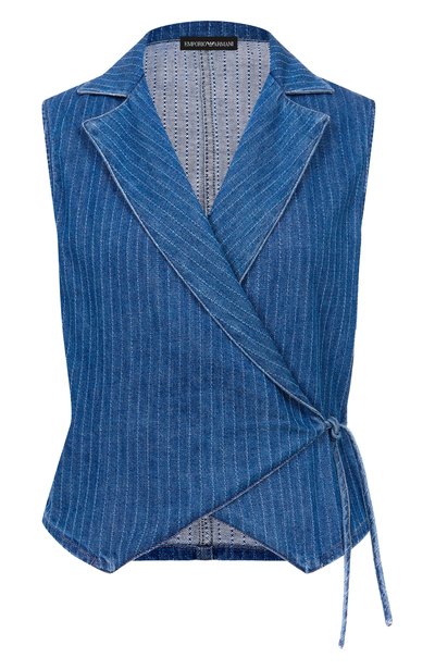 Женский джинсовый жилет EMPORIO ARMANI, арт. EW005151/AF26171